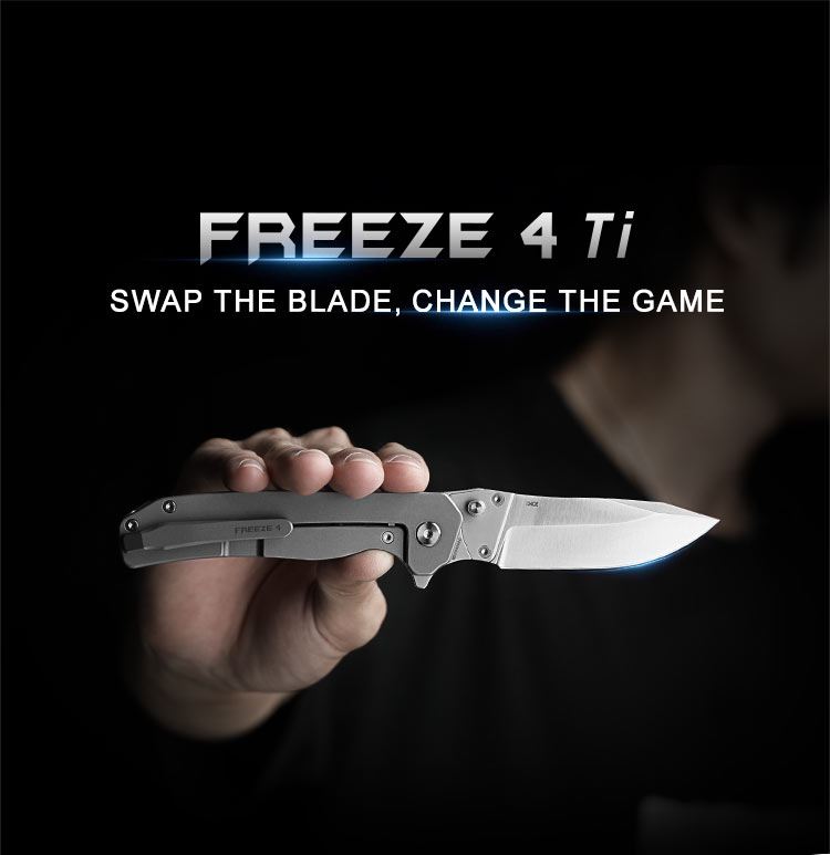 Olight Freeze 4 Titanium Replaceable Blade Folding Tool